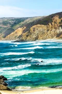 Simulated Painted Waves 스톡 사진