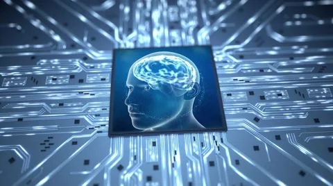 Simulating neuronal processes in the male brain HD Stock Footage 49458488