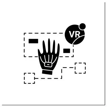 Simulation based learning glyph icon Stock Illustration
