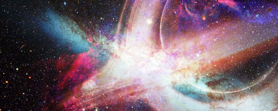 Simulation of a black hole in the space.Elements of this image furnished by N Stock Photos
