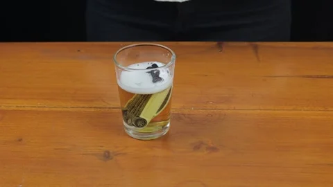 Simulation of a car accident due to a drunk driver Stock Footage 266863224