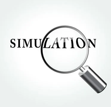 Simulation concept illustration Stock Illustration