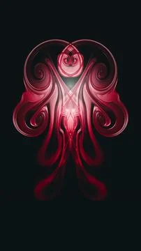 Simulation of fluid texture, liquid paint - design element - pink lamp Illustrazione stock