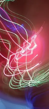 Simulation of galaxy light motion of stars in dark background, future energy 스톡 사진