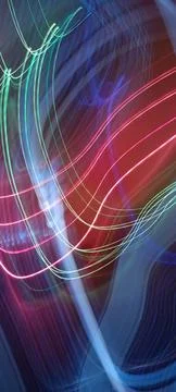 Simulation of galaxy light motion of stars in dark background, future energy 스톡 사진