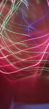 Simulation of galaxy light motion of stars in dark background, future energy Stock Photos