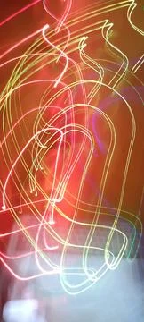 Simulation of galaxy light motion of stars in dark background, future energy 写真素材