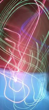 Simulation of galaxy light motion of stars in dark background, future energy 스톡 사진