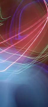 Simulation of galaxy light motion of stars in dark background, future energy Stock Photos
