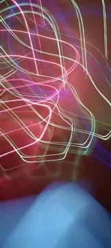 Simulation of galaxy light motion of stars in dark background, future energy 스톡 사진
