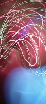 Simulation of galaxy light motion of stars in dark background, future energy 스톡 사진