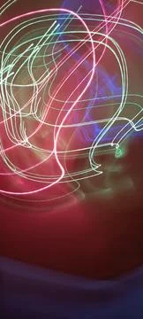 Simulation of galaxy light motion of stars in dark background, future energy Stock Photos