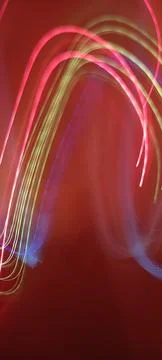 Simulation of galaxy light motion of stars in dark background, future energy Stock Photos