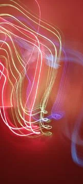 Simulation of galaxy light motion of stars in dark background, future energy Stock Photos