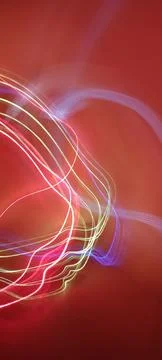 Simulation of galaxy light motion of stars in dark background, future energy Stock Photos