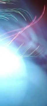 Simulation of galaxy light motion of stars in dark background, future energy 스톡 사진