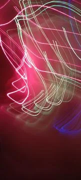 Simulation of galaxy light motion of stars in dark background, future energy 스톡 사진