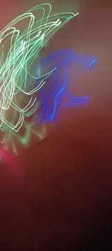 Simulation of galaxy light motion of stars in dark background, future energy 库存照片