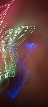 Simulation of galaxy light motion of stars in dark background, future energy Stock Photos