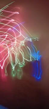 Simulation of galaxy light motion of stars in dark background, future energy 스톡 사진