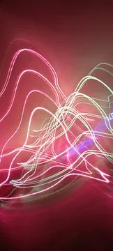 Simulation of galaxy light motion of stars in dark background, future energy Stockfoto's