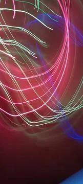 Simulation of galaxy light motion of stars in dark background, future energy 스톡 사진