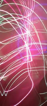 Simulation of galaxy light motion of stars in dark background, future energy Foto stock