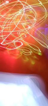 Simulation of galaxy light motion of stars in dark background, future energy 写真素材