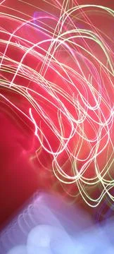 Simulation of galaxy light motion of stars in dark background, future energy 库存照片