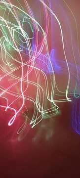 Simulation of galaxy light motion of stars in dark background, future energy 写真素材