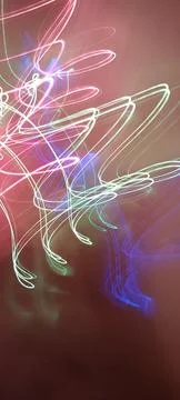 Simulation of galaxy light motion of stars in dark background, future energy Stockfoto's