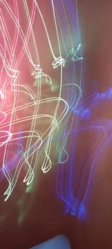 Simulation of galaxy light motion of stars in dark background, future energy 스톡 사진