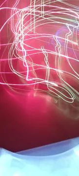 Simulation of galaxy light motion of stars in dark background, future energy Stock Photos