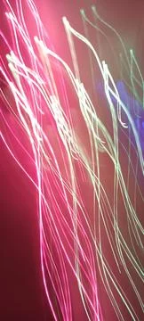 Simulation of galaxy light motion of stars in dark background, future energy 写真素材