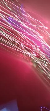 Simulation of galaxy light motion of stars in dark background, future energy Foto stock