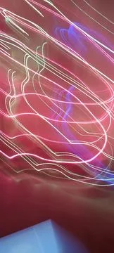 Simulation of galaxy light motion of stars in dark background, future energy 스톡 사진