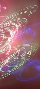 Simulation of galaxy light motion of stars in dark background, future energy 库存照片