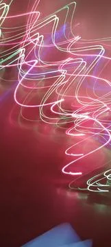 Simulation of galaxy light motion of stars in dark background, future energy 스톡 사진