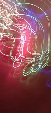 Simulation of galaxy light motion of stars in dark background, future energy 写真素材