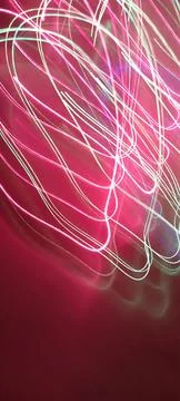 Simulation of galaxy light motion of stars in dark background, future energy Stock Photos
