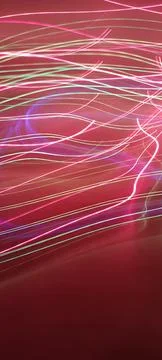 Simulation of galaxy light motion of stars in dark background, future energy Stockfoto's