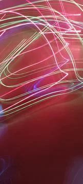 Simulation of galaxy light motion of stars in dark background, future energy Stockfoto's