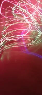 Simulation of galaxy light motion of stars in dark background, future energy Stockfoto's