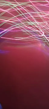 Simulation of galaxy light motion of stars in dark background, future energy Stockfoto's
