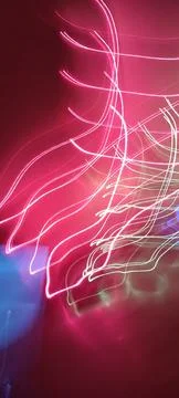 Simulation of galaxy light motion of stars in dark background, future energy 스톡 사진