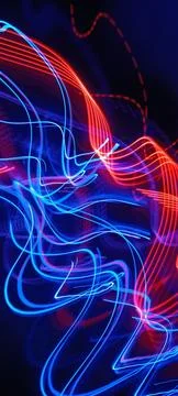 Simulation of galaxy light motion of stars in dark background, future energy 스톡 사진