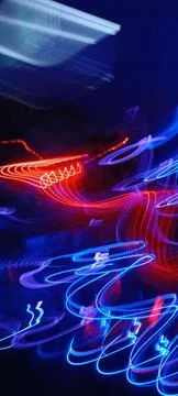 Simulation of galaxy light motion of stars in dark background, future energy 스톡 사진