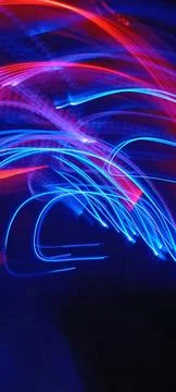 Simulation of galaxy light motion of stars in dark background, future energy 스톡 사진