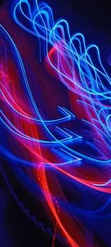 Simulation of galaxy light motion of stars in dark background, future energy 스톡 사진