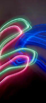 Simulation of galaxy light motion of stars in dark Stock Photos